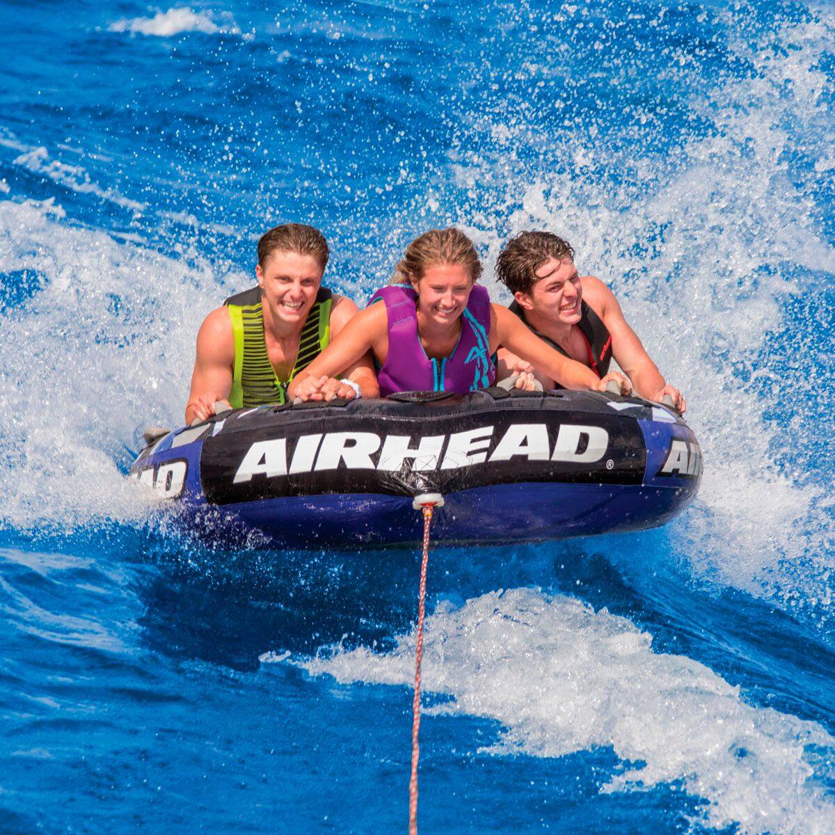 Left View: Airhead - Super Slice 3-person Inflatable Rider