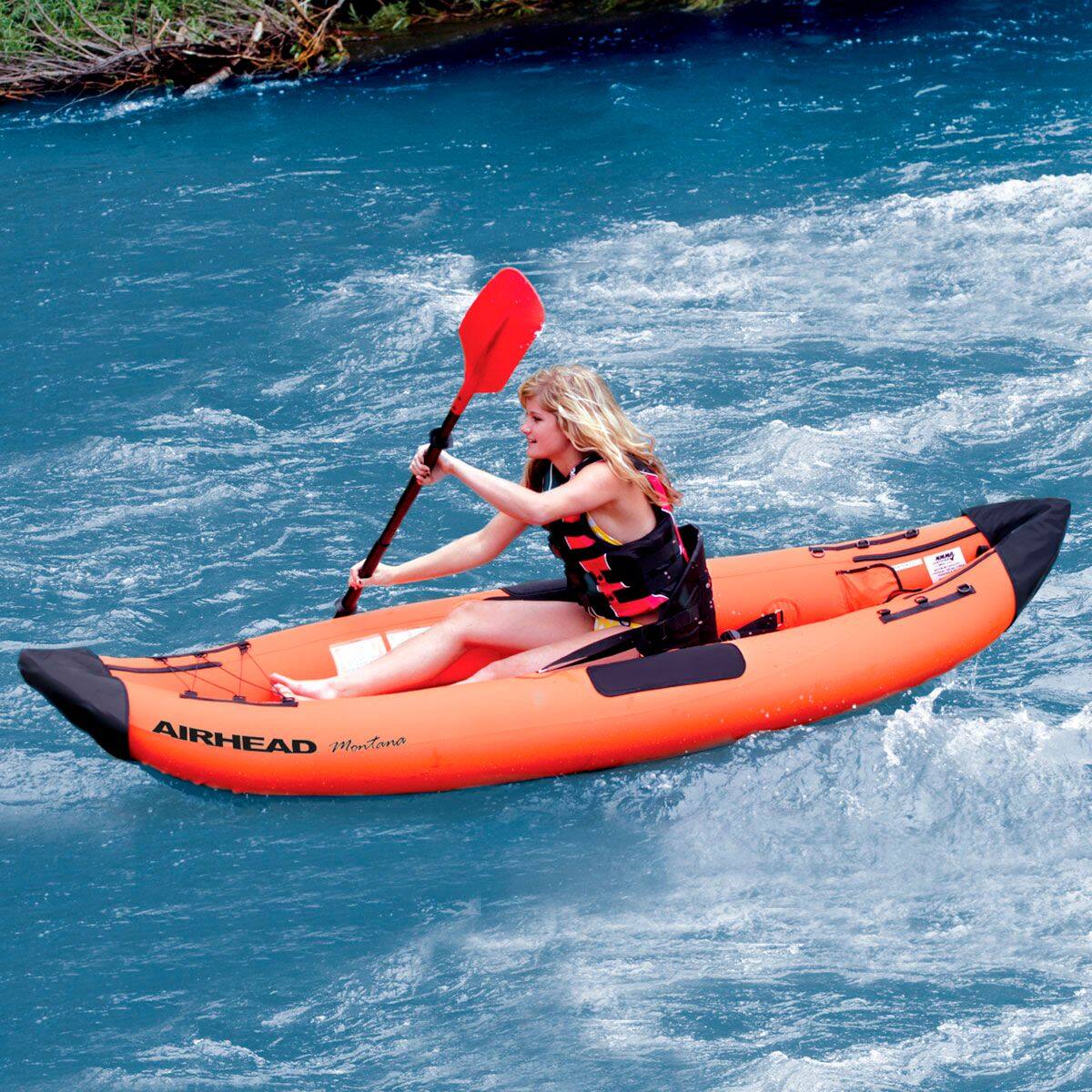 Angle View: MONTANA Inflatable Kayak