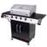 Left. Char-Broil - Performance Series TRU-Infrared 4-Burner Gas Grill - Stainless Steel/Black.