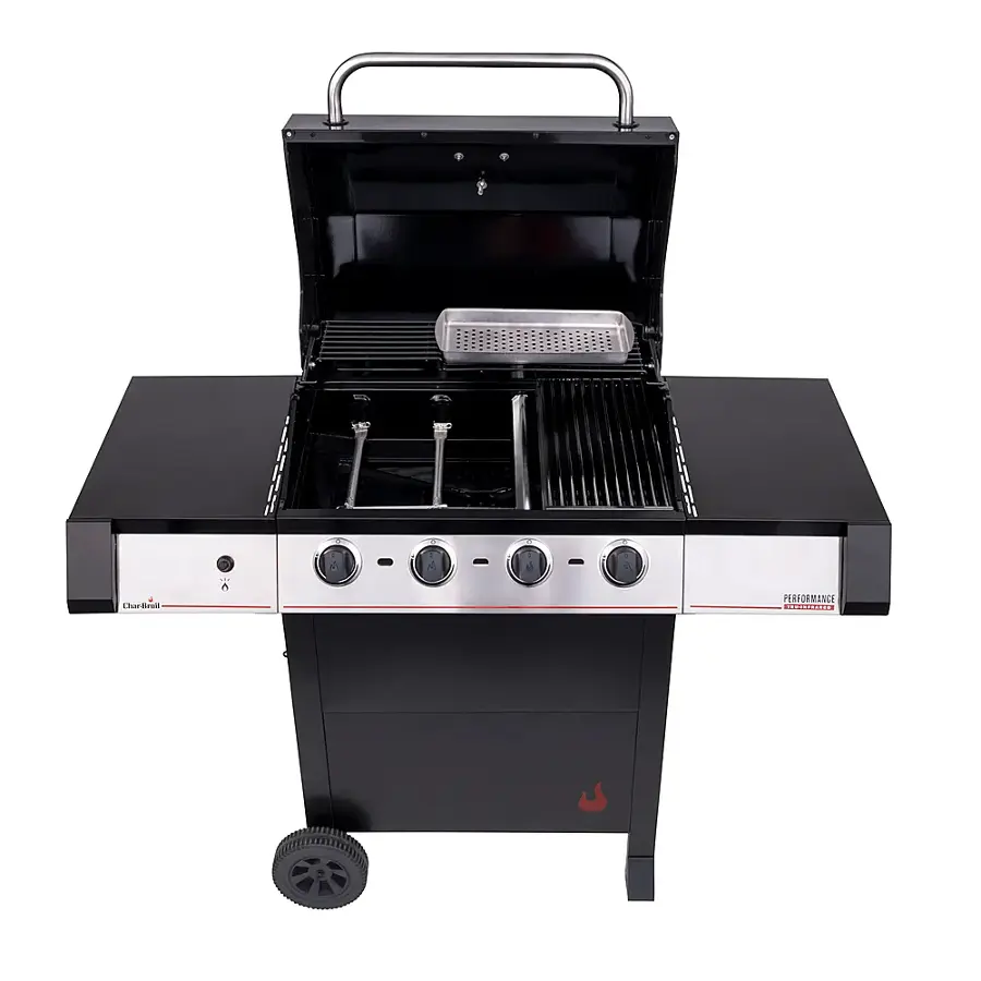 Alt View 12. Char-Broil - Performance Series TRU-Infrared 4-Burner Gas Grill - Stainless Steel/Black.