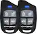 Front Standard. CompuStar - 1-Way Remote Transmitters (2-Pack) - Black.