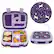 Angle. Bentgo - Kids Prints Unicorn Lunch Box - Lavender/Purple.