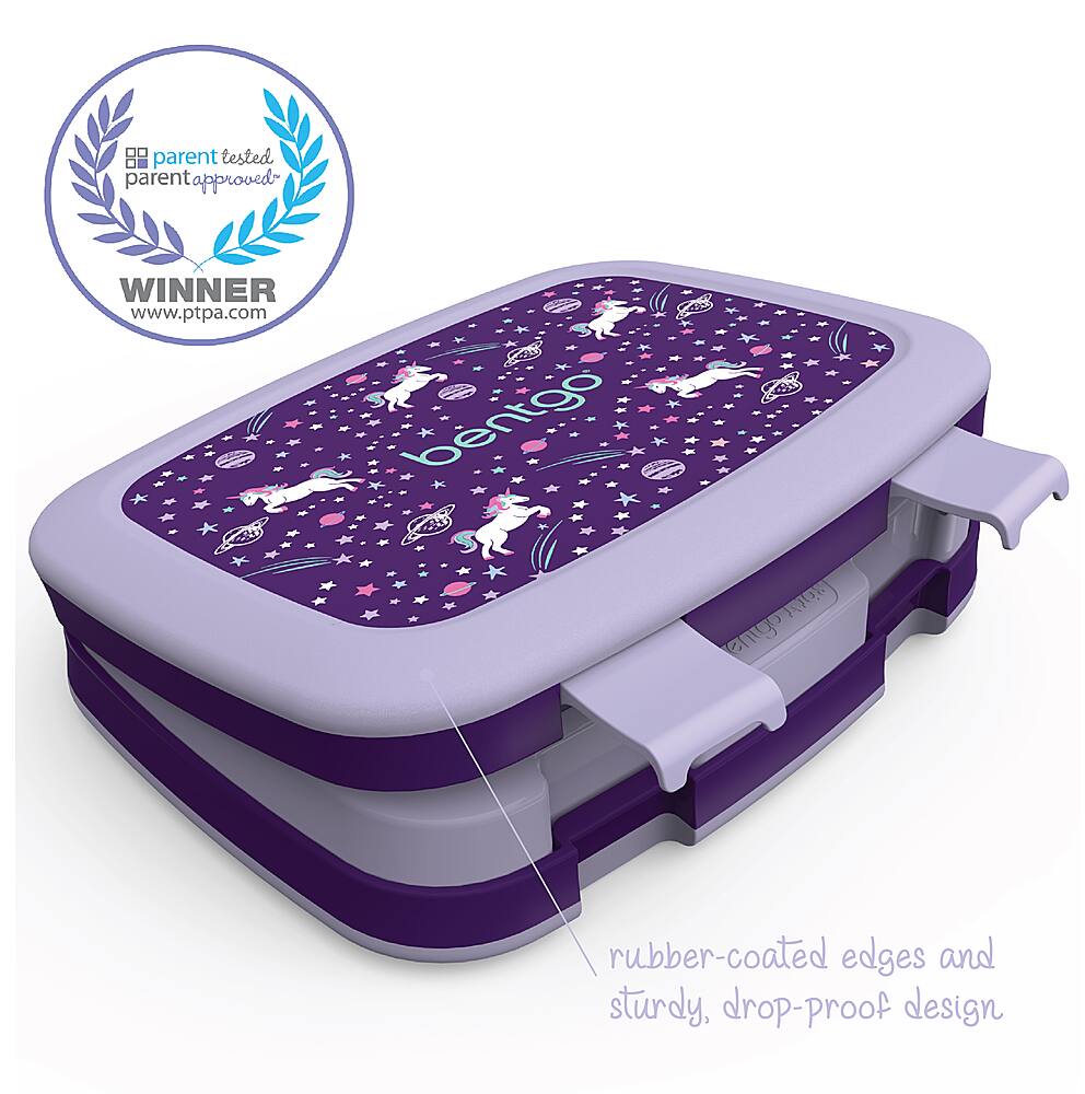 Alt View 11. Bentgo - Kids Prints Unicorn Lunch Box - Lavender/Purple.