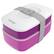 Angle. Bentgo - Classic All-in-One Lunch Box - Purple.