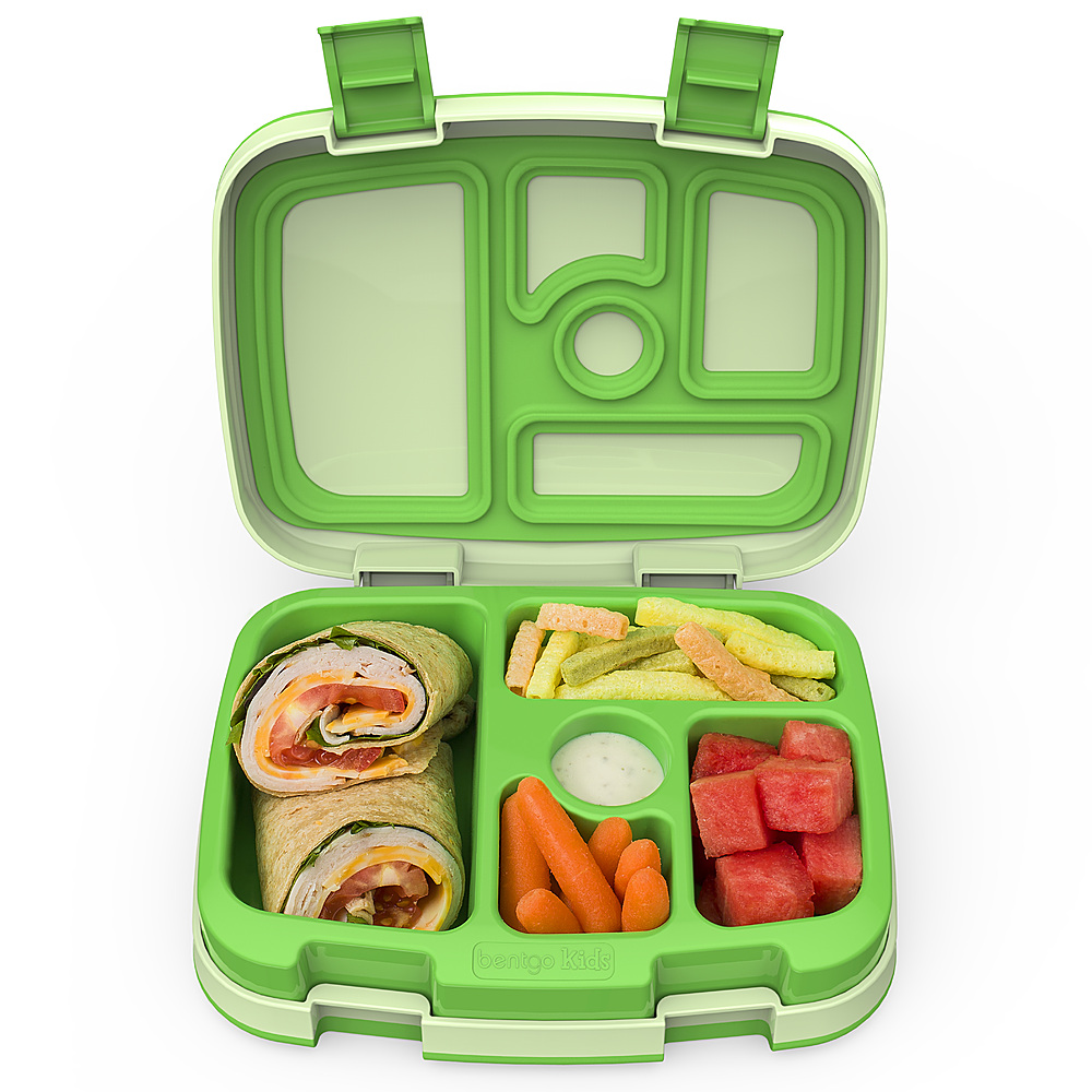 Angle View: Bentgo - Kids Lunch Box - Green