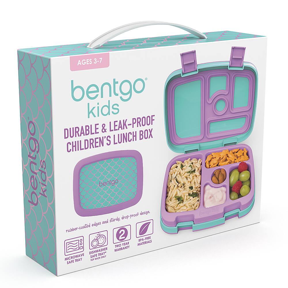 Alt View 13. Bentgo - Kids Prints Mermaid Scales Lunch Box - Aqua/Orchid.