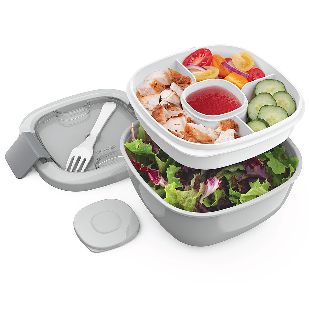 Angle View: Bentgo - Salad To-Go Container - Gray