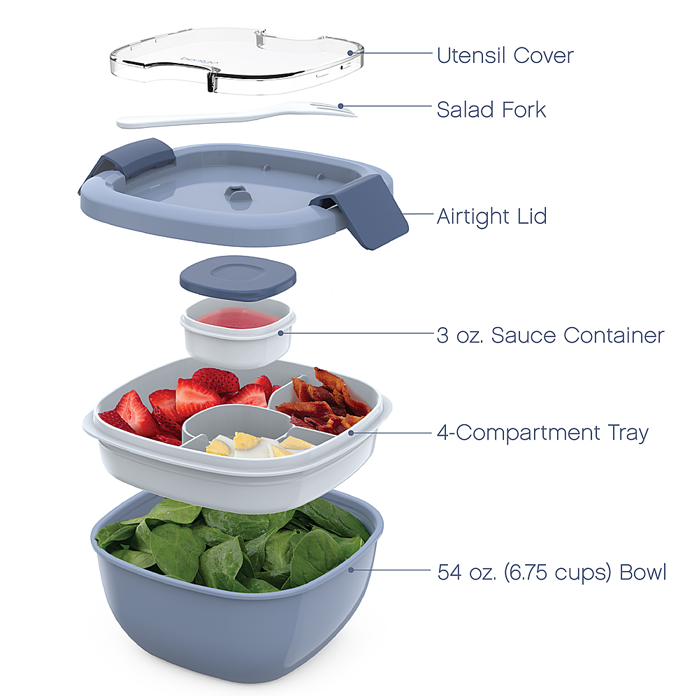 Bentgo Salad To-Go Container Gray BGOSAL-Y - Best Buy