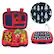Angle. Bentgo - Kids Prints Rocket Lunch Box - Red/Navy.