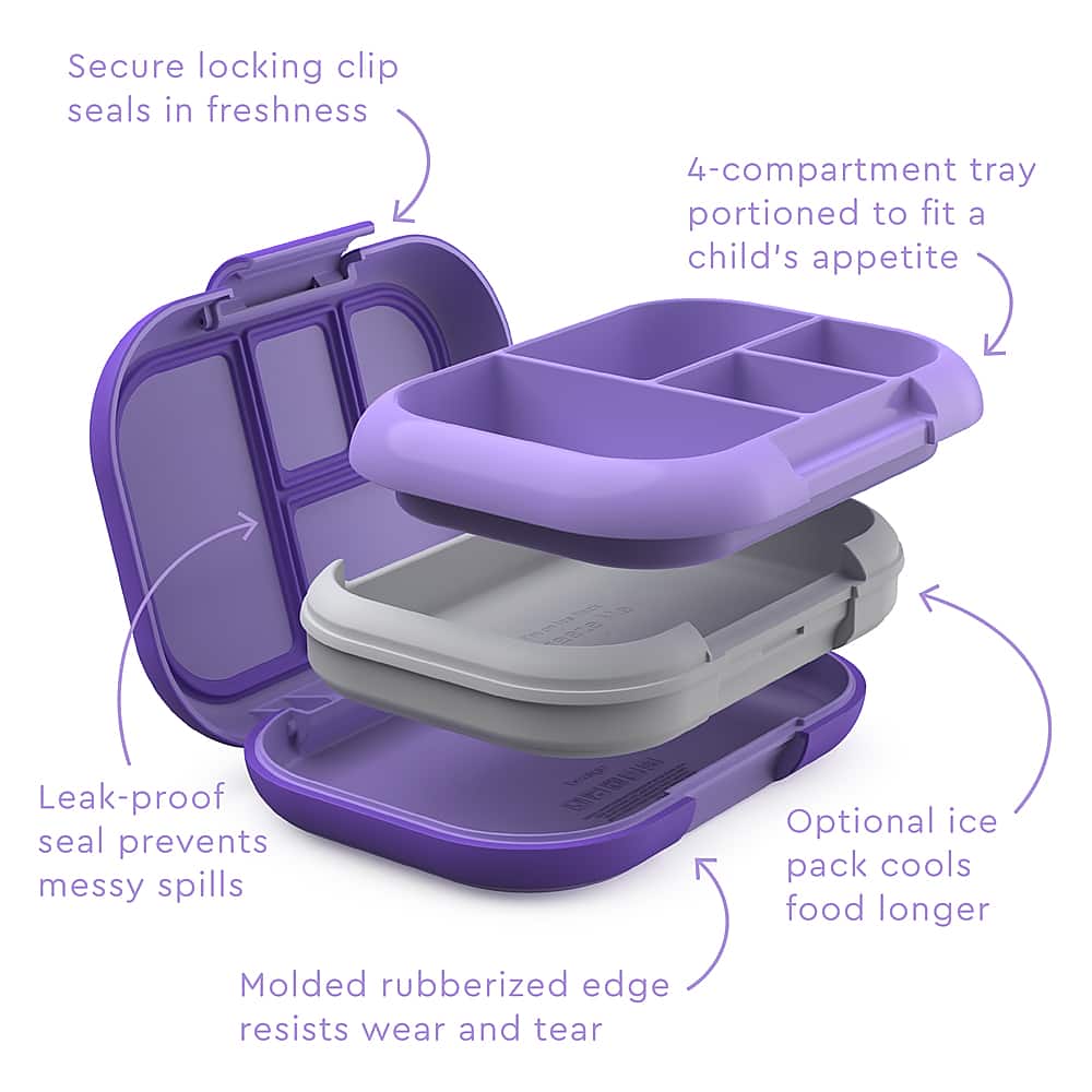 Alt View 13. Bentgo - Kids Chill Lunch Box - Purple.