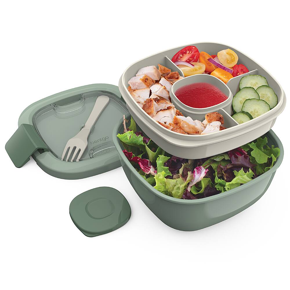 Angle. Bentgo - Salad To-Go Container - Green.
