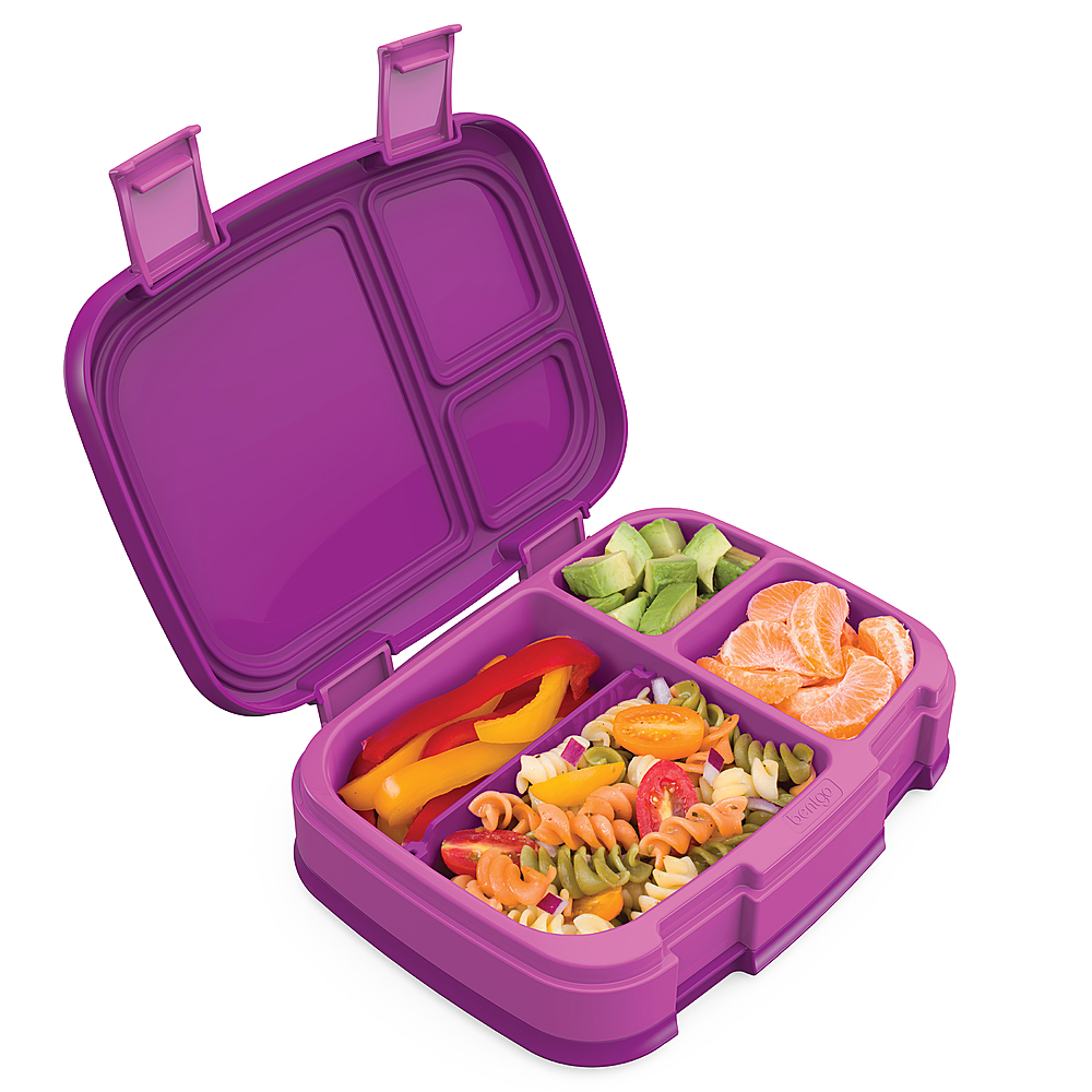 Angle View: Bentgo - Fresh Version 2 Lunch Box - Purple