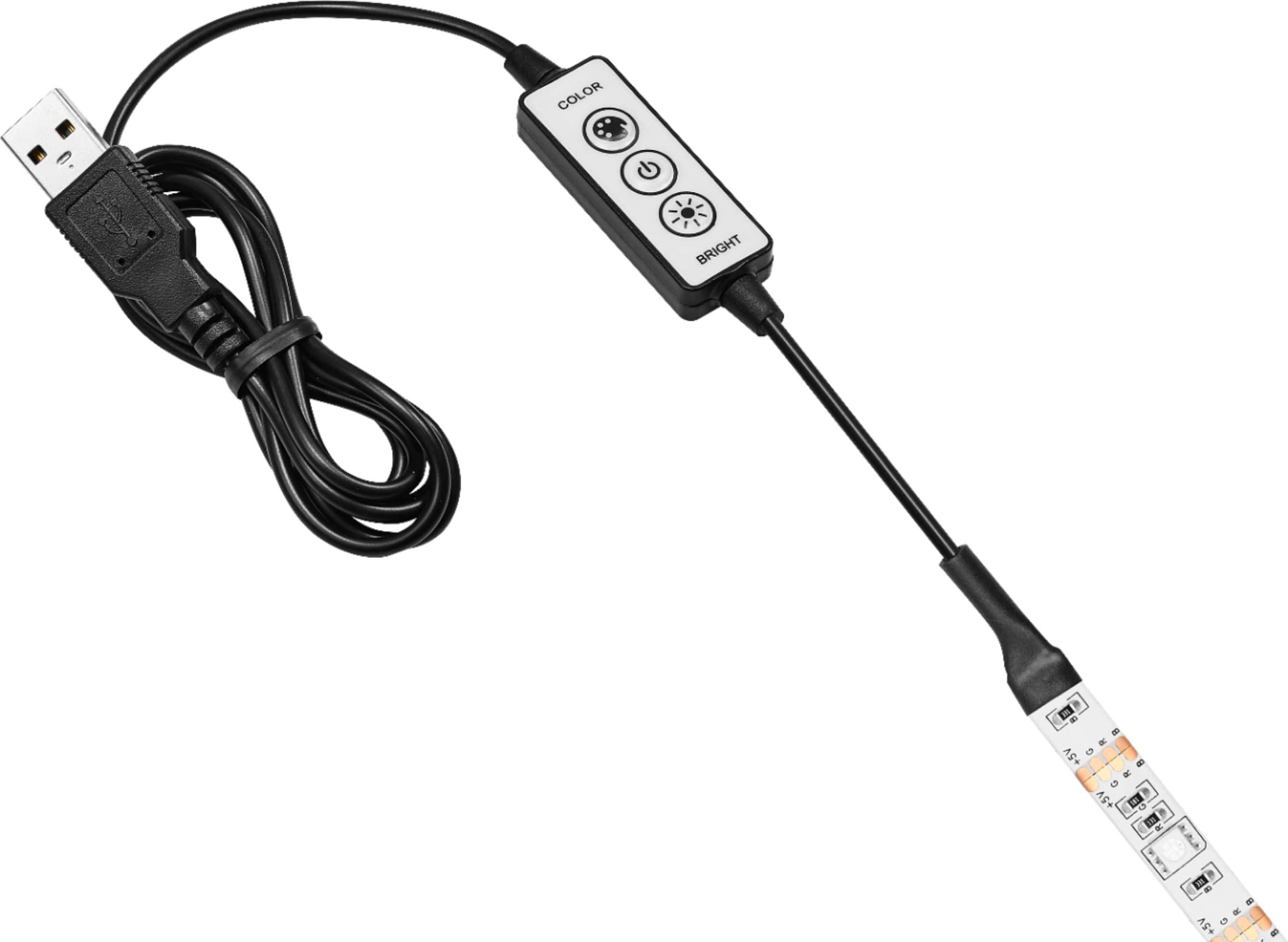 Alt View 14. Best Buy essentials™ - 4' LED Light Strip - Multi-Color.