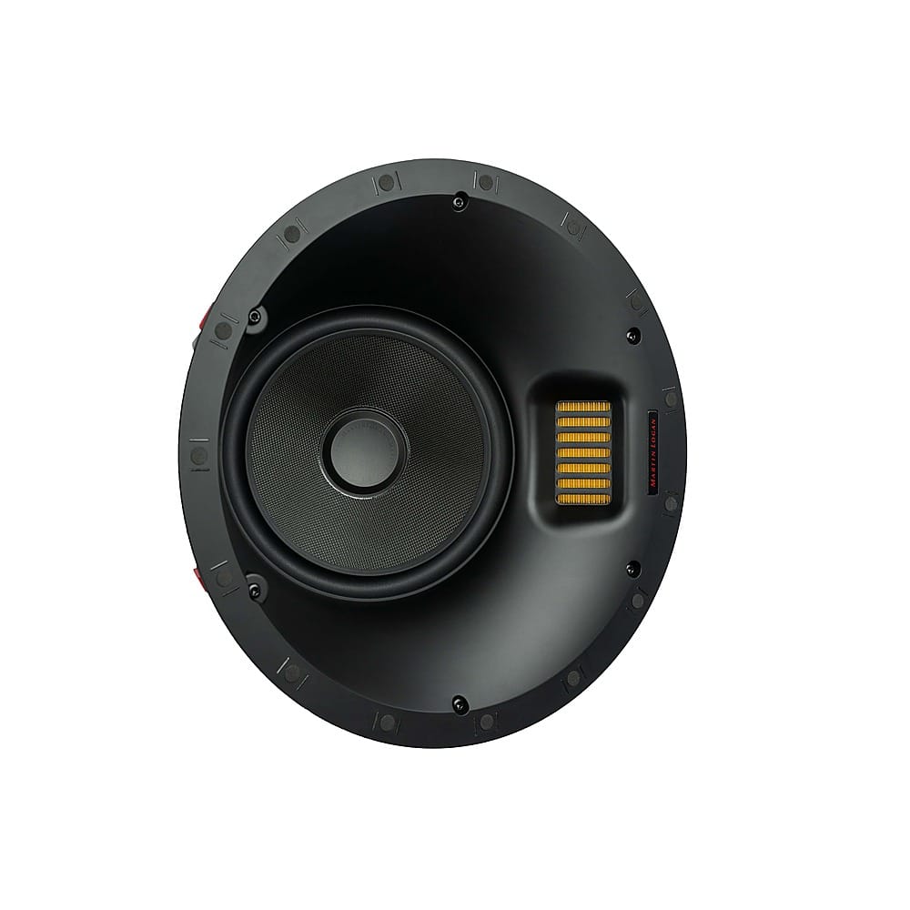 MartinLogan - Motion XT Series CI, 8" Midrange with Folded Motion XT Tweeter, 2-way In-Ceiling Speaker with Angled Basket (Each) - Paintable White - Front_Zoom