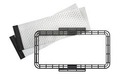 Front. MartinLogan - Motion Series CI, Pre-Installation Bracket for MW4-LCR - Black/Silver.