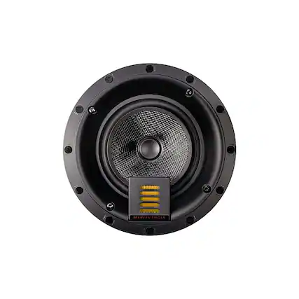 Front. MartinLogan - Motion Series CI, 6.5" Midrange with Folded Motion Tweeter, 2-Way In-Ceiling Speaker (Each) - Paintable White.