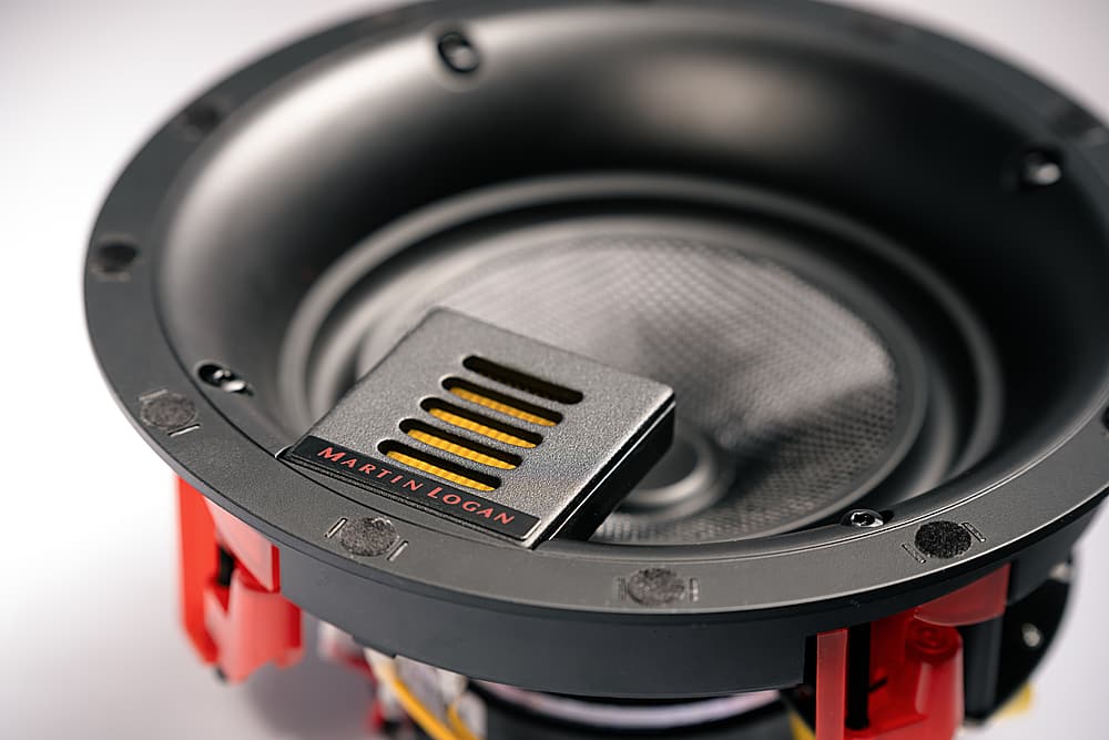 Alt View 19. MartinLogan - Motion Series CI, 6.5" Midrange with Folded Motion Tweeter, 2-Way In-Ceiling Speaker (Each) - Paintable White.