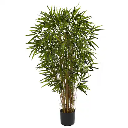 Front. BreeBe - 4' Twiggy Bamboo Tree x 17 w/1152 Lvs - Green.