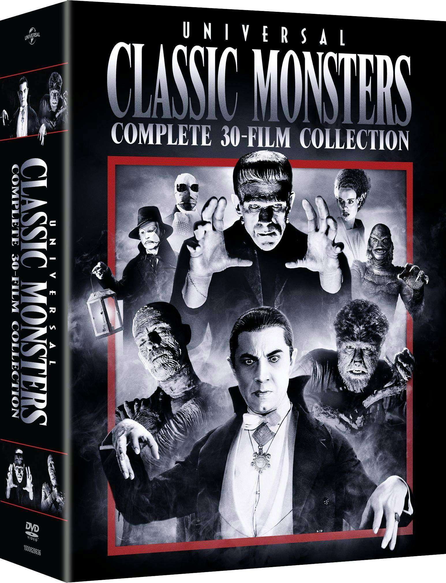 Angle. Universal Classic Monsters: Complete 30-Film Collection   - DVD.