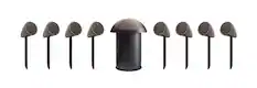 Front. MartinLogan - Outdoor Living Foundation Series, 8.1 All-Weather Speaker System with 8" Subwoofer, 8ohm Compatible - Dark Bronze.