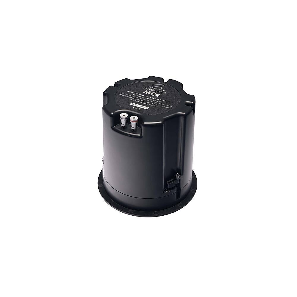 Left. MartinLogan - Motion Series CI, 4.5" Midrange with Folded Motion Tweeter, 2-Way In-Ceiling Speaker with Integrated Backbox (Each) - Paintable White.