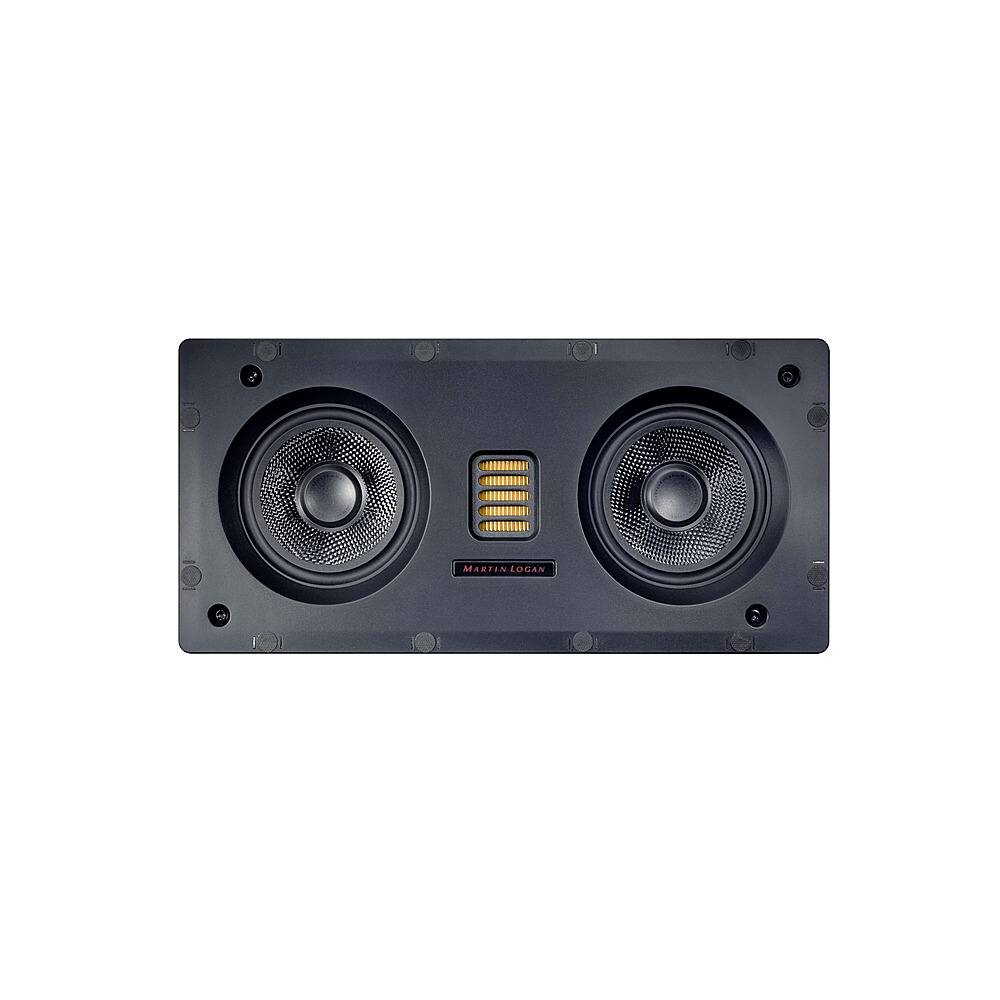 Front. MartinLogan - Motion Series CI, Dual 4" Woofer with Folded Motion Tweeter, 2-way In-Wall Speaker (Each) - Paintable White.