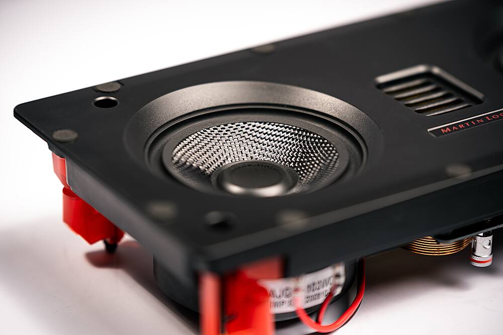 Alt View 19. MartinLogan - Motion Series CI, Dual 4" Woofer with Folded Motion Tweeter, 2-way In-Wall Speaker (Each) - Paintable White.