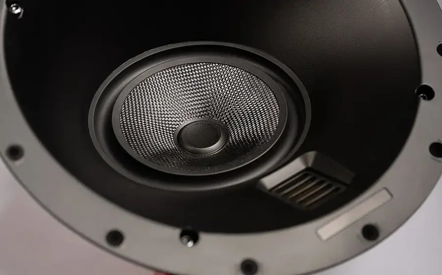 Alt View 24. MartinLogan - Motion Series CI, 6.5" Midrange with Folded Motion Tweeter, 2-Way In-Ceiling Speaker with Angled Basket (Each) - Paintable White.