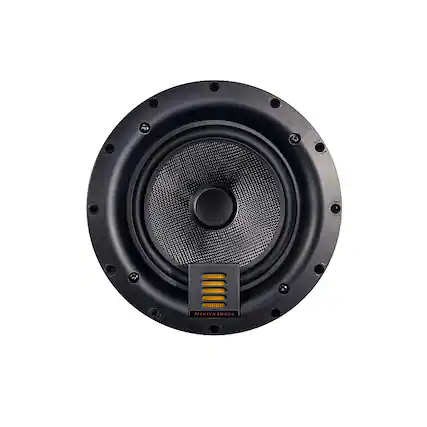 Front. MartinLogan - Motion Series CI, 8" Midrange with Folded Motion Tweeter, 2-way In-Ceiling Speaker (Each) - Paintable White.