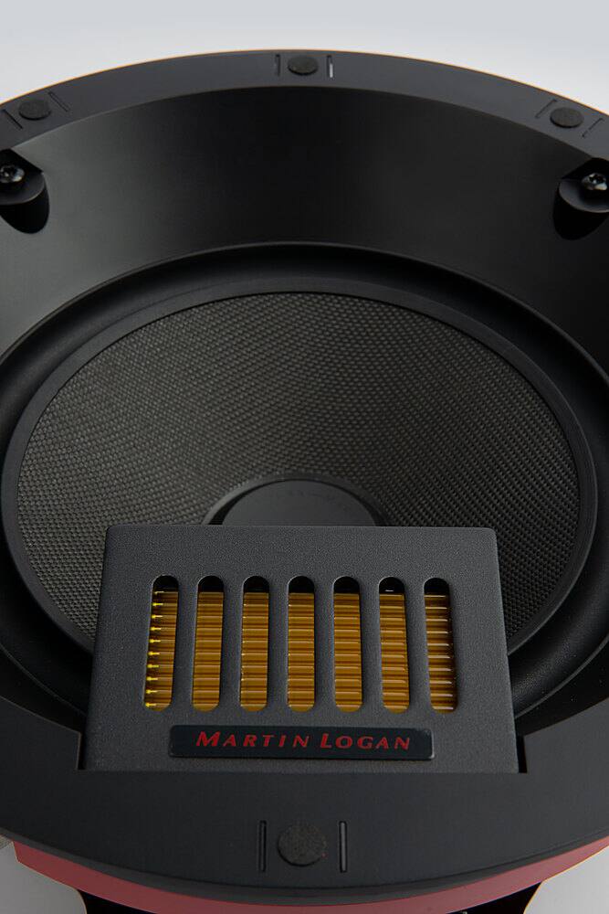 Alt View 14. MartinLogan - Motion XT Series CI, 8" Midrange with Folded Motion XT Tweeter, 2-Way In-Ceiling Speaker (Each) - Paintable White.