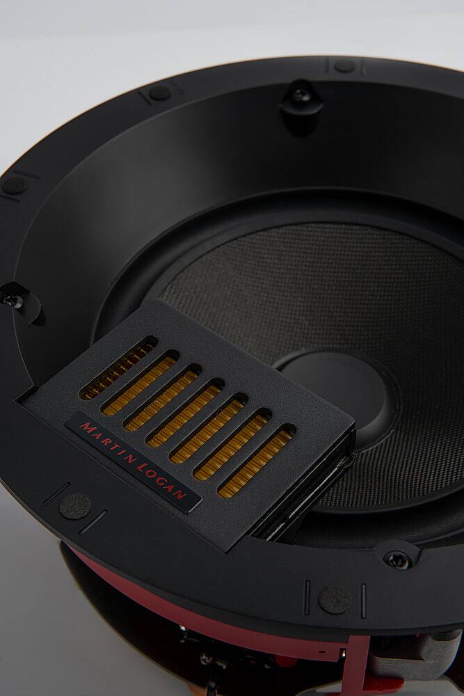 Alt View 19. MartinLogan - Motion XT Series CI, 8" Midrange with Folded Motion XT Tweeter, 2-Way In-Ceiling Speaker (Each) - Paintable White.