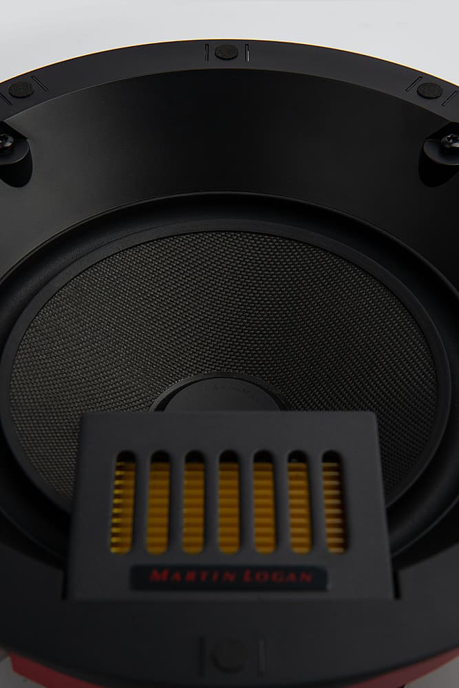 Alt View 20. MartinLogan - Motion XT Series CI, 8" Midrange with Folded Motion XT Tweeter, 2-Way In-Ceiling Speaker (Each) - Paintable White.