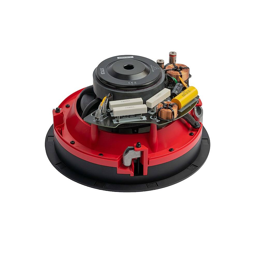 Left. MartinLogan - Motion XT Series CI, 8" Midrange with Folded Motion XT Tweeter, 2-Way In-Ceiling Speaker (Each) - Paintable White.