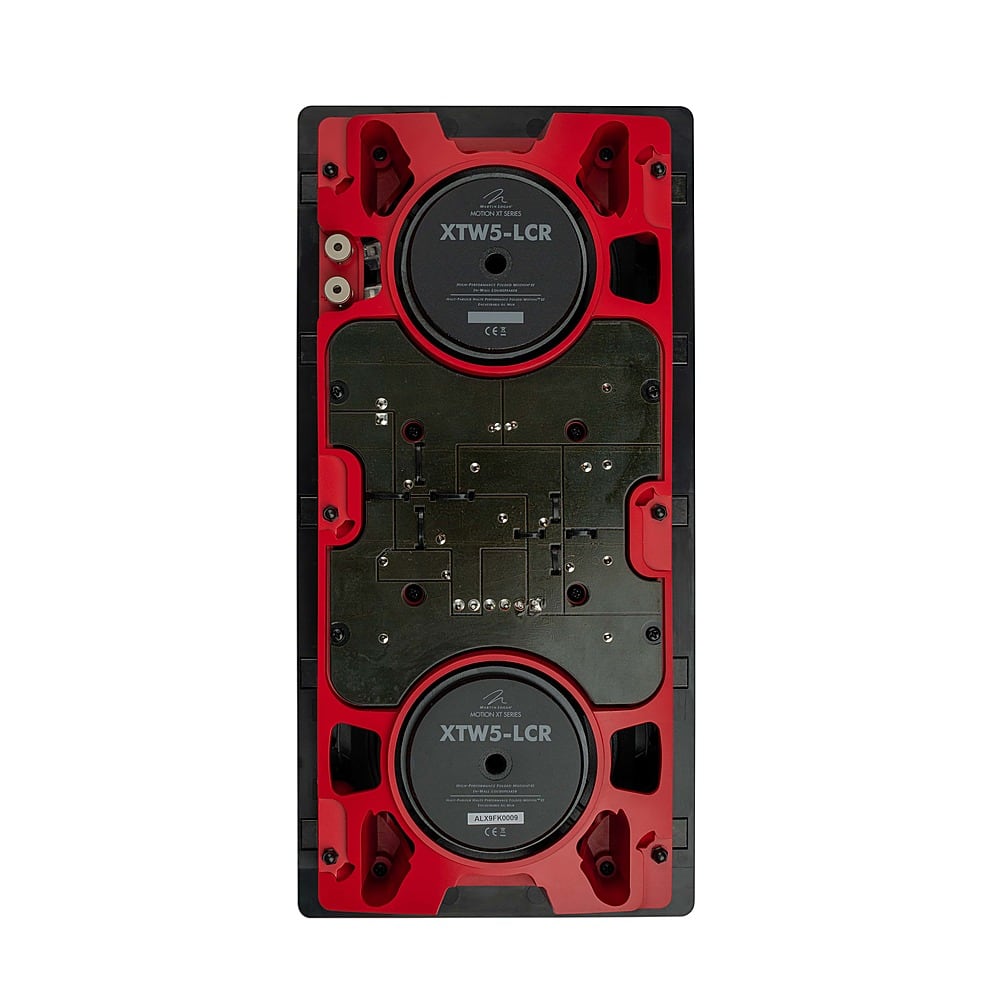 Back. MartinLogan - Motion XT Series CI, Dual 5.25" Woofers with Folded Motion XT Tweeter, 2-Way In-Wall Speaker (Each) - Paintable White.