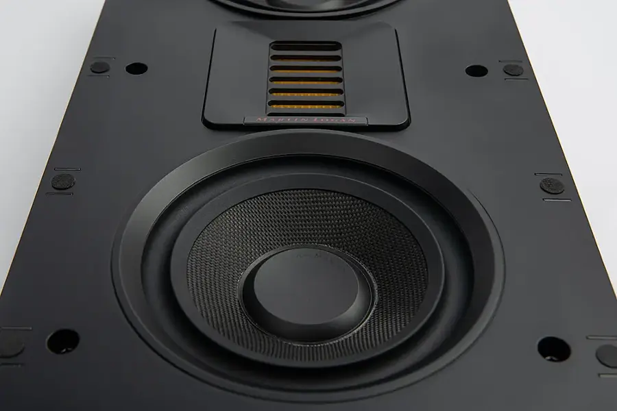 Alt View 13. MartinLogan - Motion XT Series CI, Dual 5.25" Woofers with Folded Motion XT Tweeter, 2-Way In-Wall Speaker (Each) - Paintable White.
