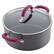 Alt View 11. Rachael Ray - Create Delicious 11-Piece Cookware Set - Gray with Burgundy Handles.