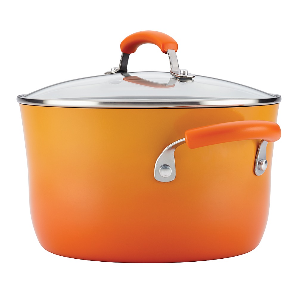Best Buy: Rachael Ray Classic Brights 14-Piece Cookware Set Gradient Orange  12946