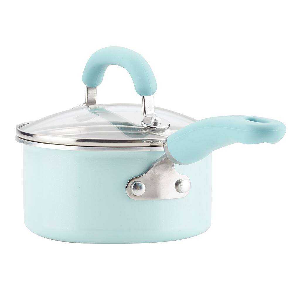 Alt View 12. Rachael Ray - Create Delicious 13-Piece Cookware Set - Light Blue Shimmer.