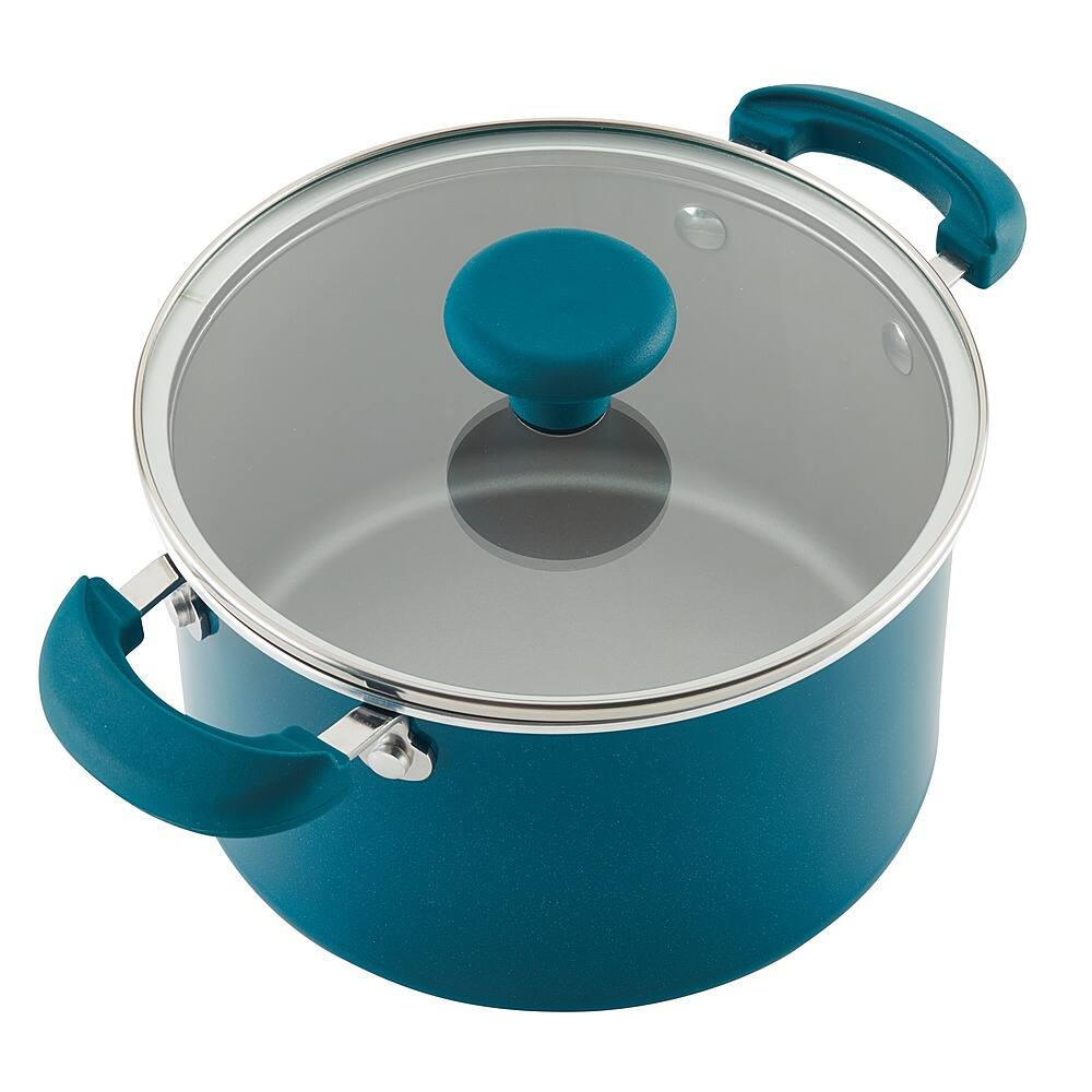 Rachael Ray Create Delicious 13-Piece Cookware Set Teal Shimmer 12144 -  Best Buy