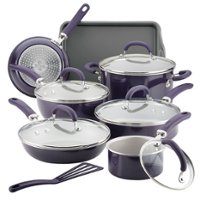 Rachael Ray - Create Delicious 13-Piece Cookware Set - Purple Shimmer - Angle_Zoom