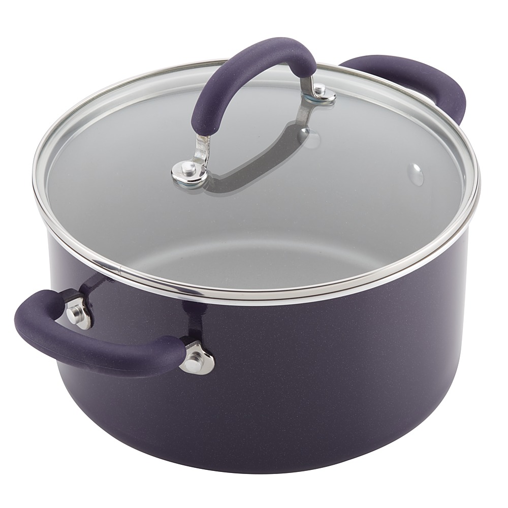 Best Buy: Rachael Ray 10-Piece Cookware Set Purple 12800
