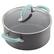 Alt View 12. Rachael Ray - Create Delicious 11-Piece Cookware Set - Gray with Light Blue Handles.