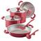 Rachael Ray - Create Delicious 8-Piece Cookware Set - Red Shimmer-Angle_Standard