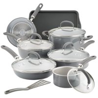 Rachael Ray - Create Delicious 13-Piece Cookware Set - Gray Shimmer - Angle_Zoom