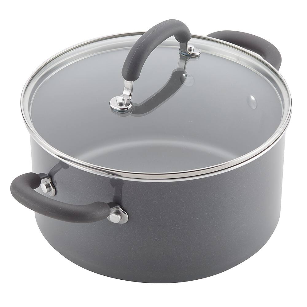 Alt View 11. Rachael Ray - Create Delicious 13-Piece Cookware Set - Gray Shimmer.