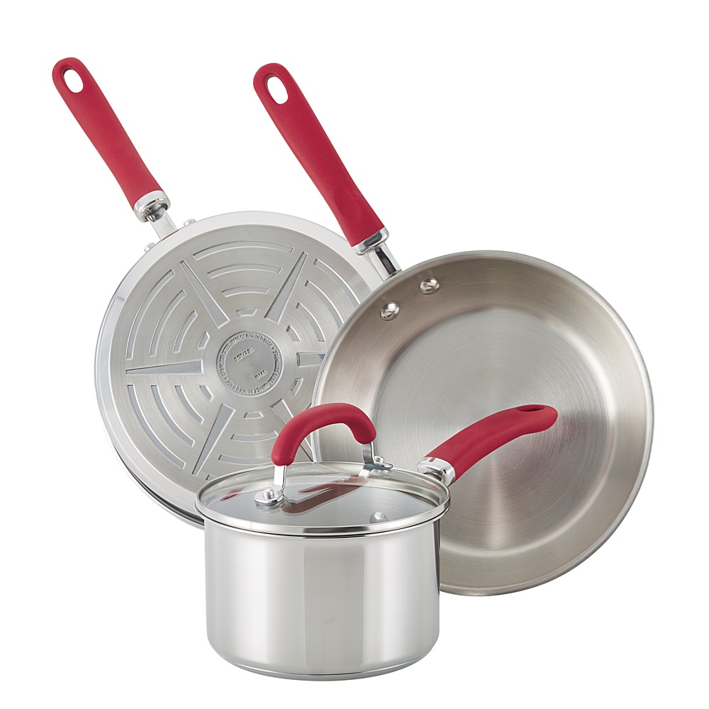 Rachael Ray Create Delicious 10 Piece Stainless Steel Cookware Set, St -  Loft410