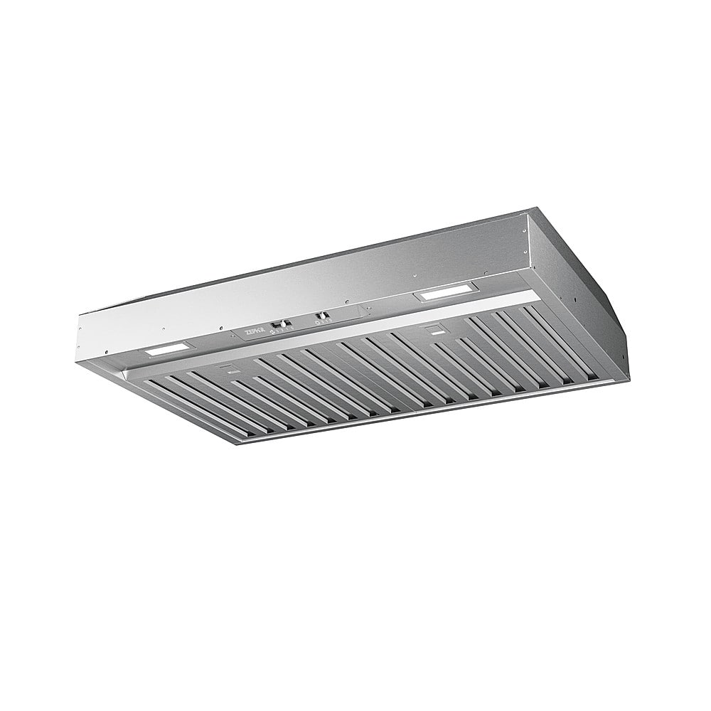 Angle View: Zephyr - Monsoon Mini 30 in. 300 CFM Insert Range Hood - Stainless steel