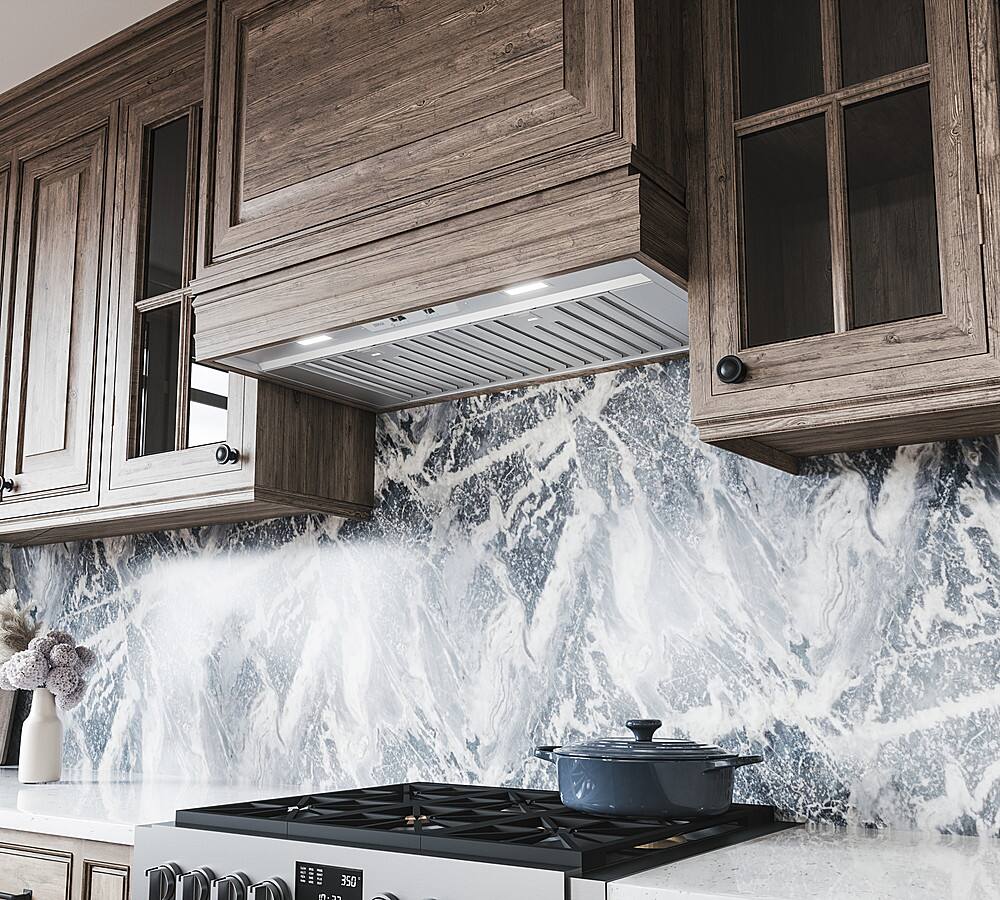 Alt View 12. Zephyr - Monsoon Mini 36 in. 300 CFM Insert Range Hood - stainless steel.