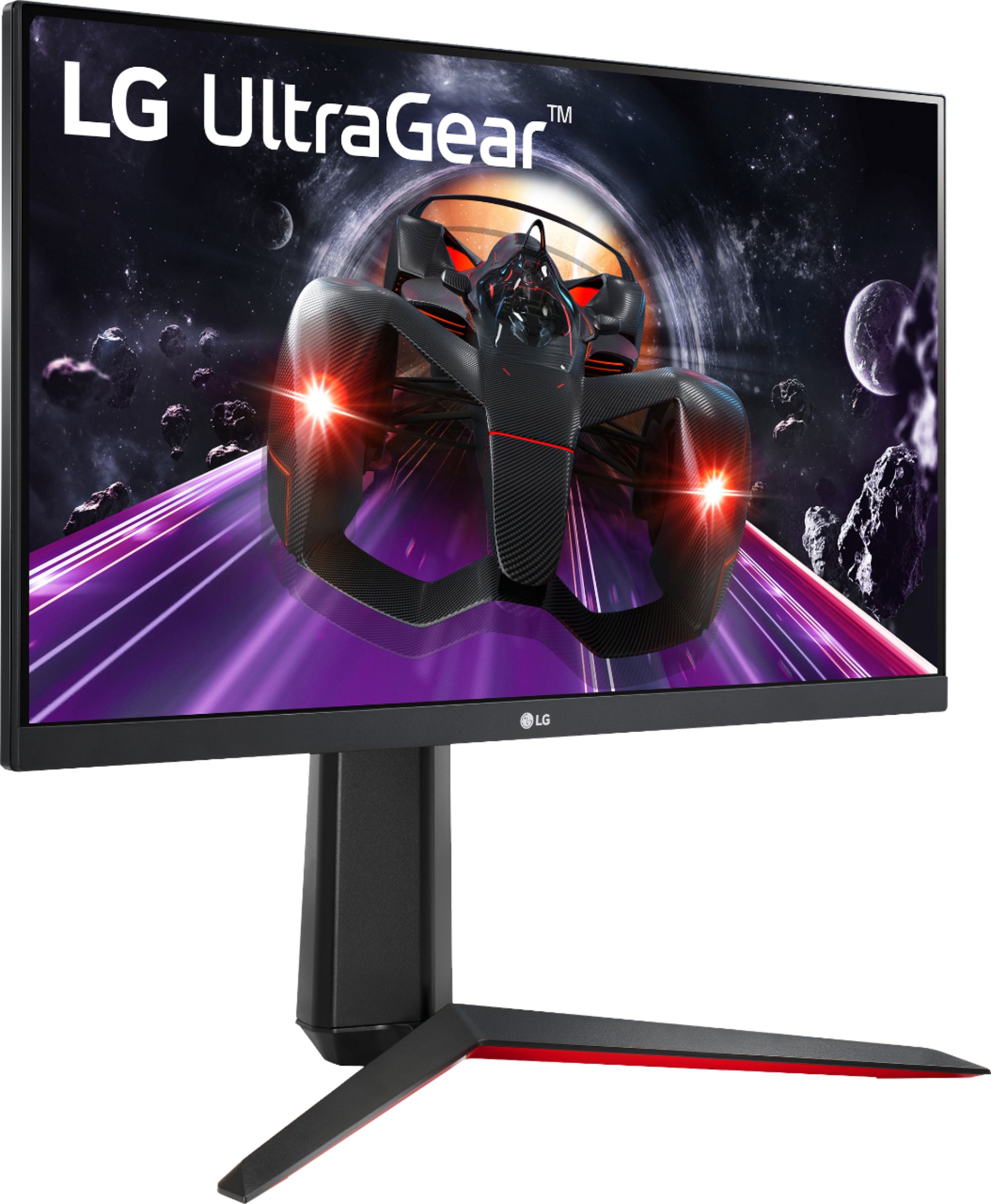 Angle View: LG - Geek Squad Certified Refurbished UltraGear 24" LED FHD FreeSync Monitor with HDR