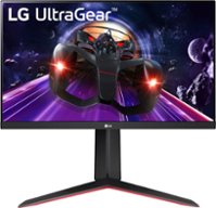 LG - Geek Squad Certified Refurbished UltraGear 24" LED FHD FreeSync Monitor with HDR - Black - Front_Zoom